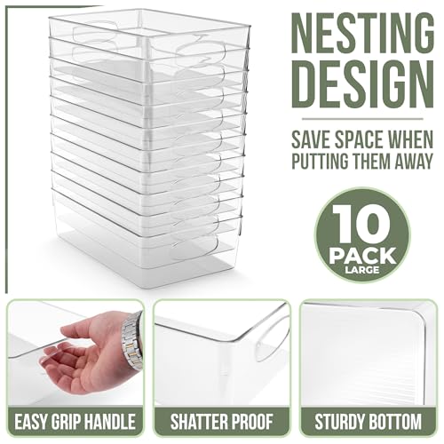 Fridge Organizers and Storage (10 Count)