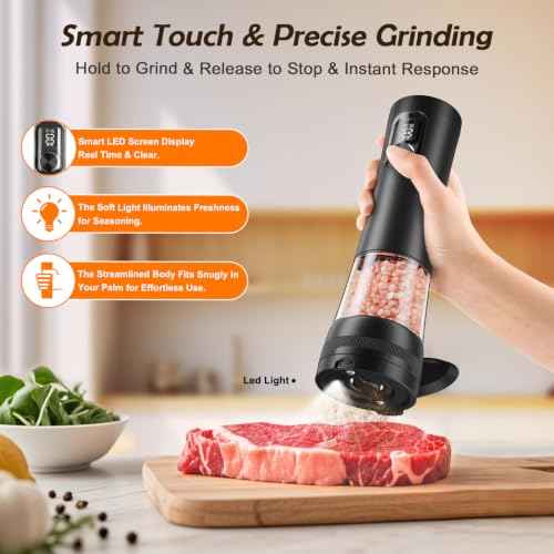 Electric Salt and Pepper Grinder Set (2 Count)