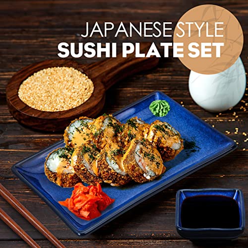 Ceramic Sushi Plates Set 6