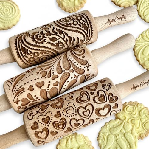 LOVELY DAY 3 KID Rolling Pin SET with HEART