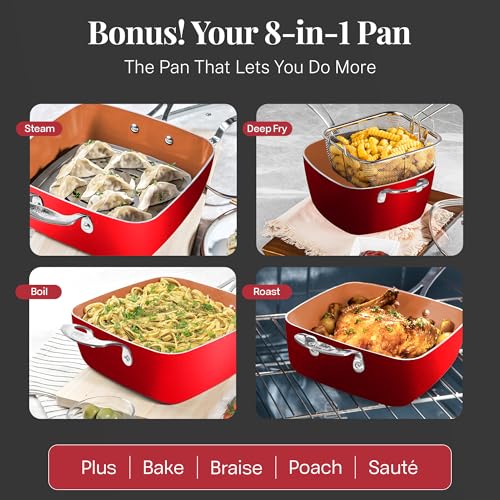 20 Pc Pots and Pans Set Nonstick Cookware + Bakeware Set