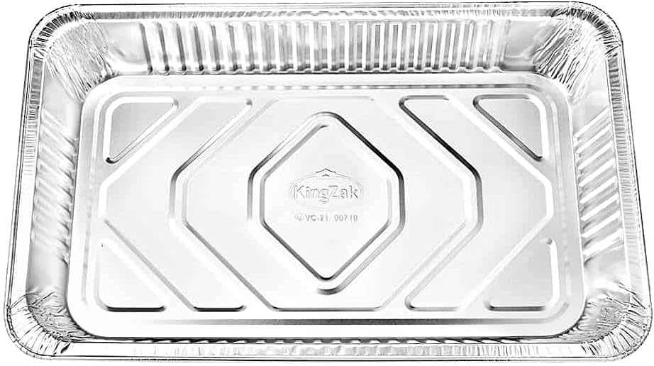 Aluminum Pans Full Size, Large Disposable Roasting & Baking Pan, 21"x13" Deep Foil Pans (50 Pack) Extra Heavy Duty Chafing Trays for Hotels, Restaurants, Caterers, Steam Table, Buffets & Bakeware - Culinary Roots