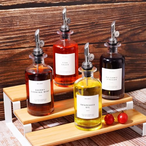 Olive Oil Dispenser Bottle for Kitchen (4 Count)