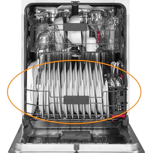 Upgraded WD28X25960 Dishwasher Lower Rack Replacement Parts for GE Dishwasher Bottom Rack Profile Triton XL Monogram Cafe Dishrack GE Dishwasher Rack Lower Drawer Tray With WD35X21041 Rollers