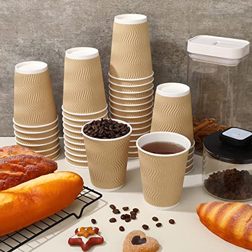 200 Pack 12 oz Brown Paper Cups