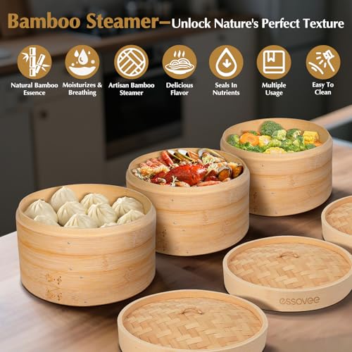 Bamboo Steamer 2 Tier 10