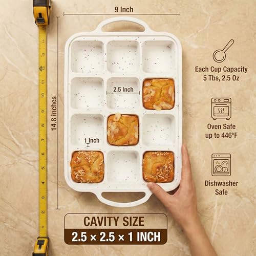 Silicone Brownie Pans with Dividers (2 Count)