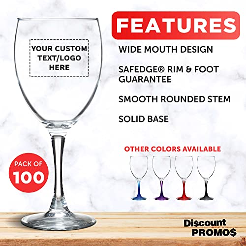 Custom Nuance Wine Glasses by ARC 10.5 oz. Set of 10 (100 Count)