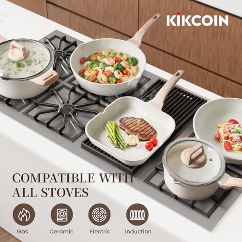 16Pcs Ceramic Pots and Pans Set Non Stick
