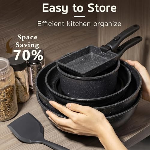 Ceramic Pots and Pans Set Non Stick