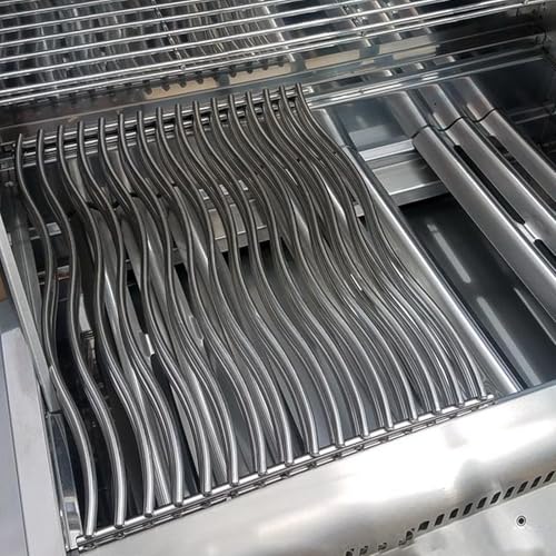 17-3/4" Stainless Steel 2Pack Waved Cooking Grids Grates Replacement Parts for Napoleon Rogue 425 Gas Grill S83013