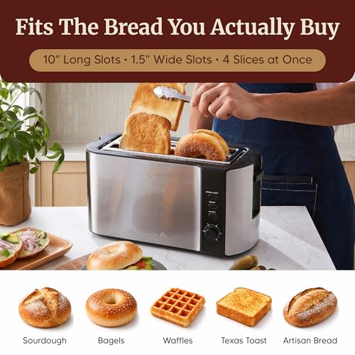 4 Slice Long Slot Toaster