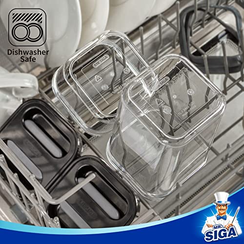 6 Piece Airtight Food Storage Container Set for Pantry Organization (6 Count)