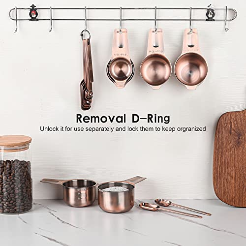 Copper Measuring Cups Set 7
