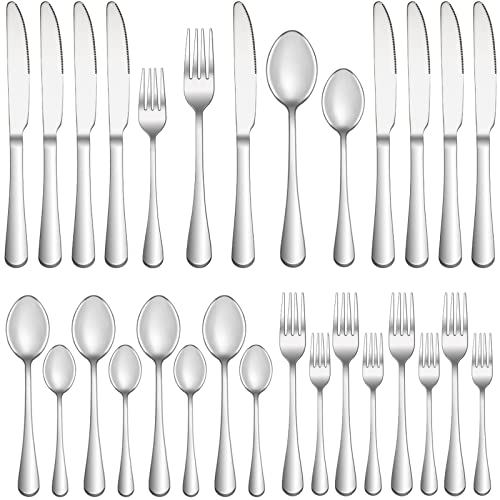 20 Piece Silverware Set Service for 4 (20 Count)