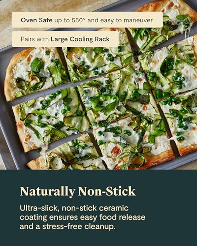 Non Stick Ceramic Large Baking Sheet Sheet (2 Count)