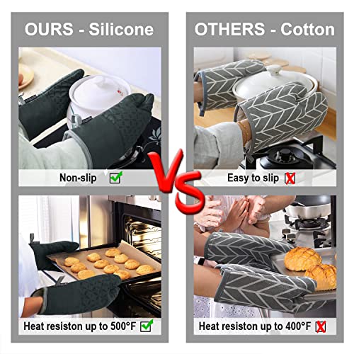 Oven Mitts and Pot Holders 6pcs Set