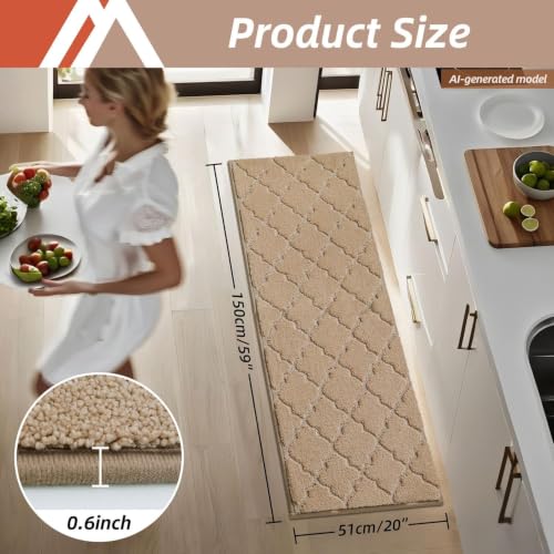 Soft Kitchen Floor Mats and Rugs Non Slip 20"x59"