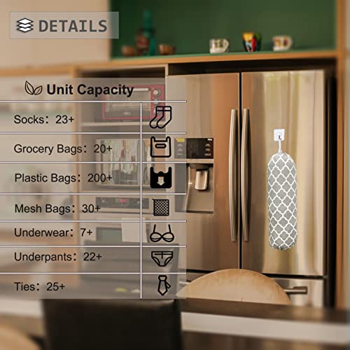 Wall Mount Plastic Bag Organizer