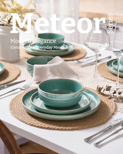 Meteor 18 Piece Stoneware Dinnerware Set