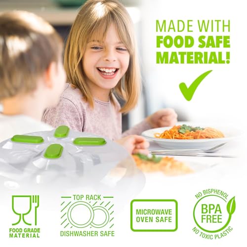 Magnetic Microwave Splatter Cover for Food