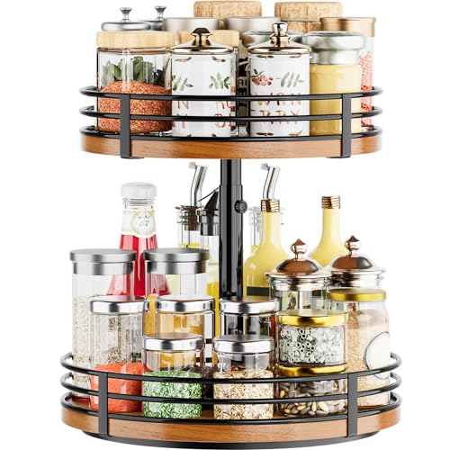 Lazy Susan Turntable Organizer Adjustable