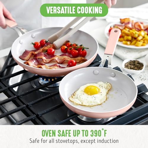 8” & 10” 2 Piece Nonstick Ceramic Frying Pan Set (2 Count)