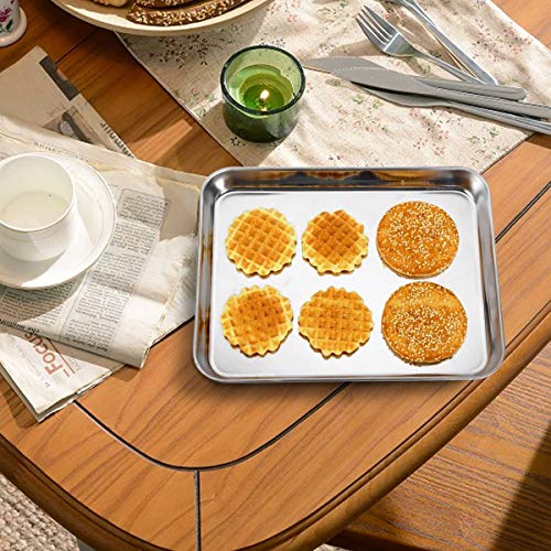 Sheet Pan Set Baking Sheet Cookie Sheet Baking Pan Toaster Oven Pans (4.33 Count)