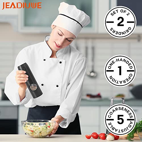 Electric Salt and Pepper Grinder Set of 2