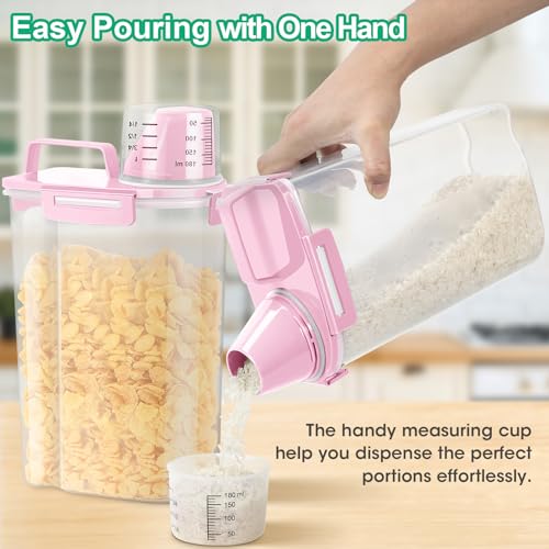 Rice Container 2 Pack 5 Lbs Cereal Container Storage (2 Count)