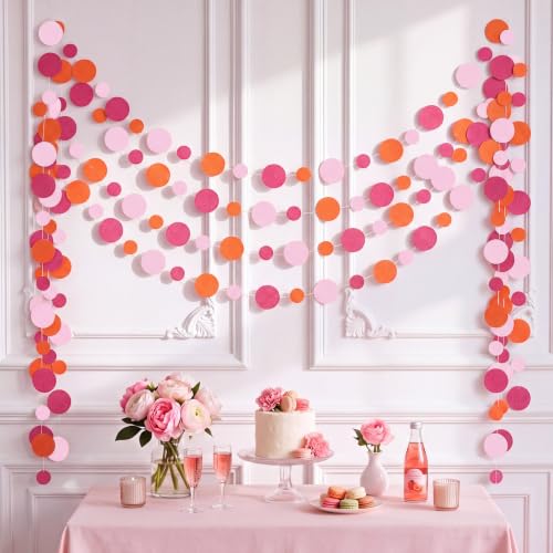 10 Pieces Circle Garland Banner Hanging (10 Foot)