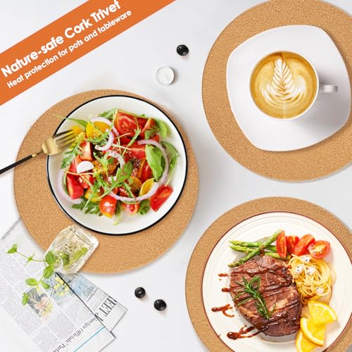 6 Pack Extra Large Cork Trivet