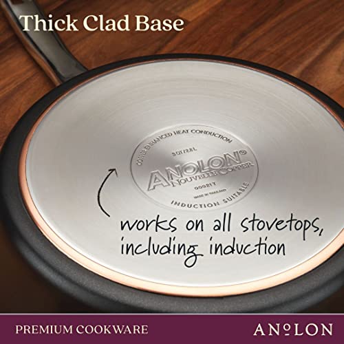 83874 Nouvelle Copper Hard Anodized Nonstick Cookware Set