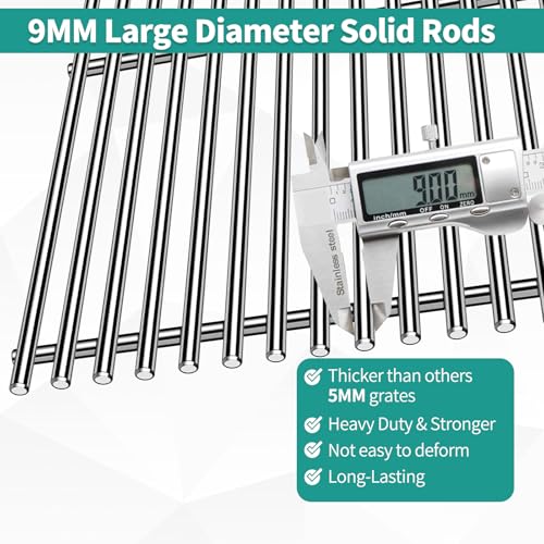 9MM 17.5" Stainless Steel Grill Grates for Weber Spirit E