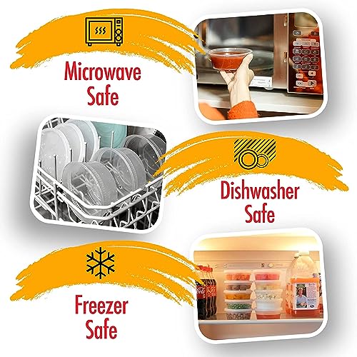 Deli Containers with Lids Leakproof (240 Count)