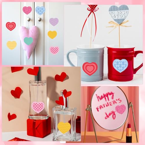 500 Heart Stickers Roll (500 Count)