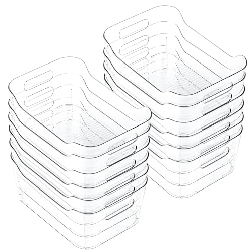 12 Pack Clear Plastic Storage Bins (12 Count)