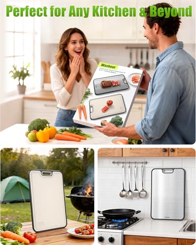 Non Toxic Titanium Cutting Board for Kitchen