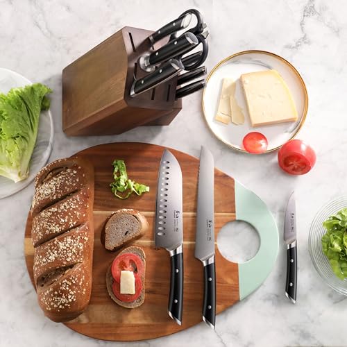 HELENA Series German Steel Forged Knife Block Set (12 Count)
