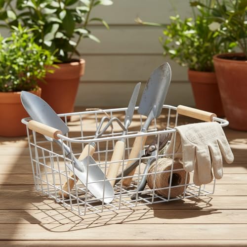 Kitchen Wire Baskets Farmhouse Decor Metal Food Storage Organizer (4 Count)