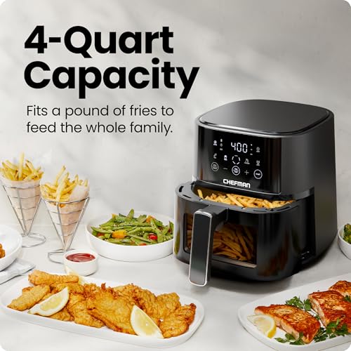 Air Fryer 4 QT Compact Airfryer for Quick & Easy Meals