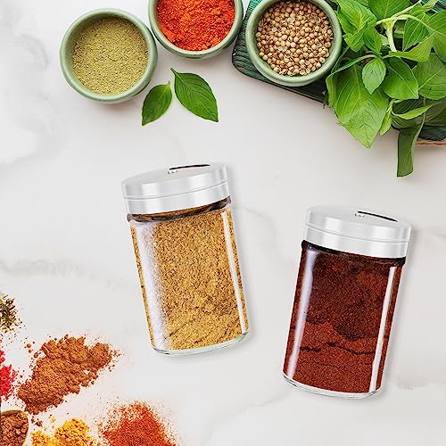 Spice Jars 6 Pack 3 oz Spice Bottles with Shaker Lids (6 Count)