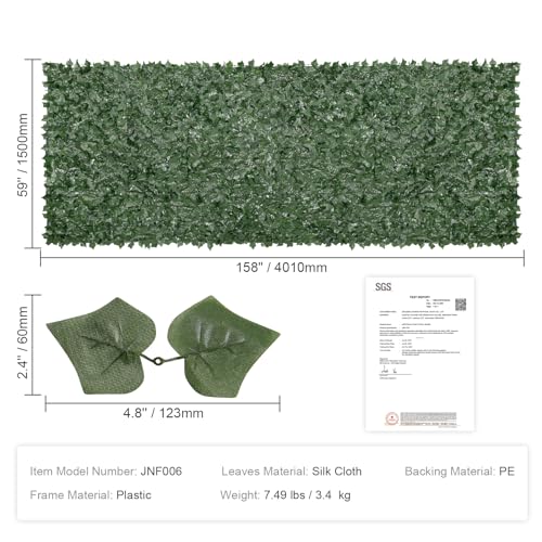 Artificial Ivy Privacy Fence Screen