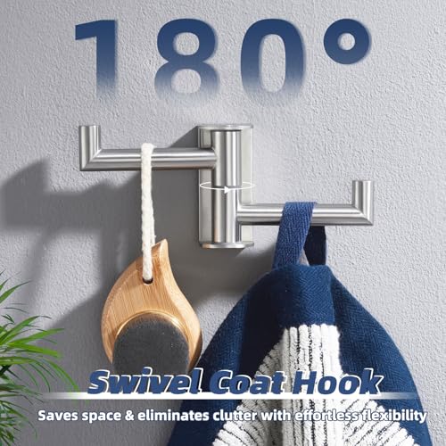 Double Swivel Towel Hook