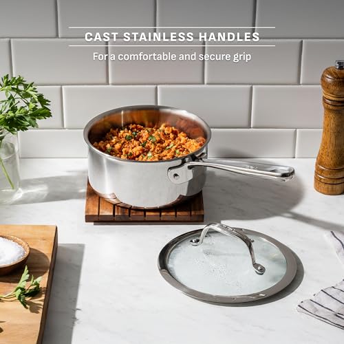 Pro Tri Ply Stainless Steel 8 in Frying Pan