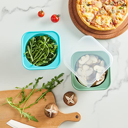 500ml Individual Pizza Dough Proofing Container with Airtight Lid (4 Count)