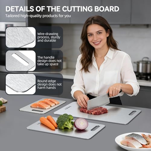 Titanium Cutting Boards Set of 3 (72 Count)