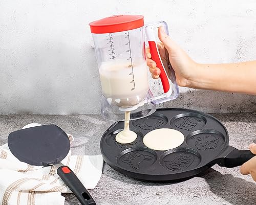 Mess Free Pancakes Pourer & Cupcake Batter Dispenser