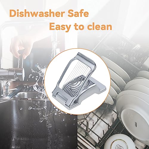 Egg Slicer for Hard Boiled Eggs Heavy Duty Egg Cutter Stainless Steel Wire