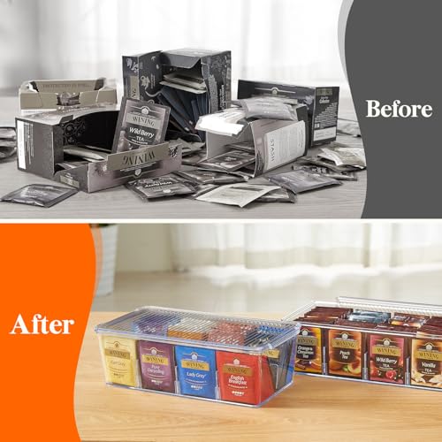 4 Pack 32 Compartment Tea Organizer (4 Count)